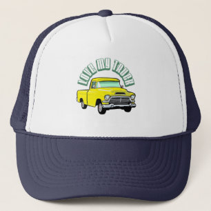 Gorra De Camionero Amo mi camión - viejo, recogida amarilla clásica