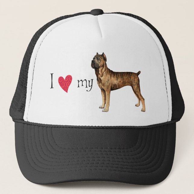 Gorra De Camionero Amo mi Cane Corso (Anverso)