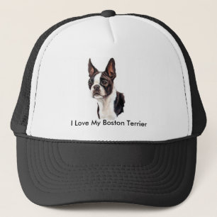 Gorra De Camionero Amo mi casquillo de Boston Terrier