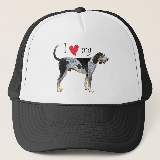 Gorra De Camionero Amo mi Coonhound de Bluetick (Anverso)