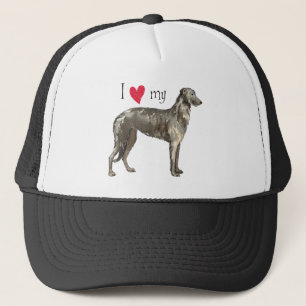 Gorra De Camionero Amo mi Deerhound escocés