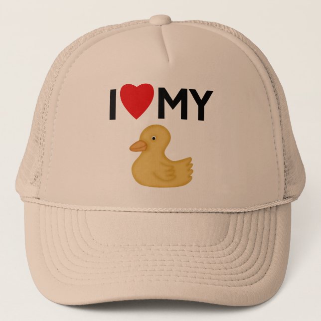 Gorra De Camionero Amo Mi Ducky De Rubber (Anverso)