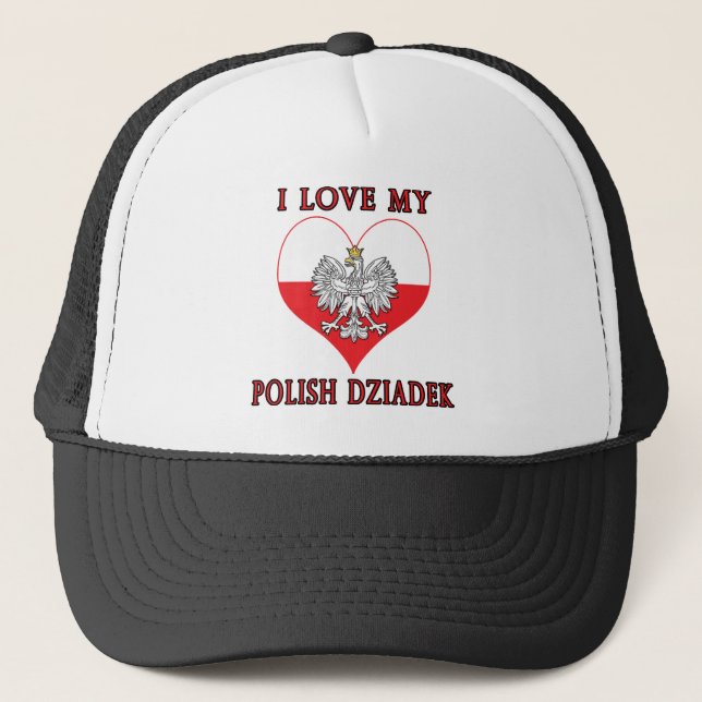 Gorra De Camionero Amo mi Dziadek polaco (Anverso)