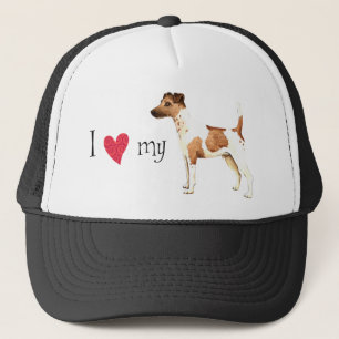Gorra De Camionero Amo mi fox terrier liso