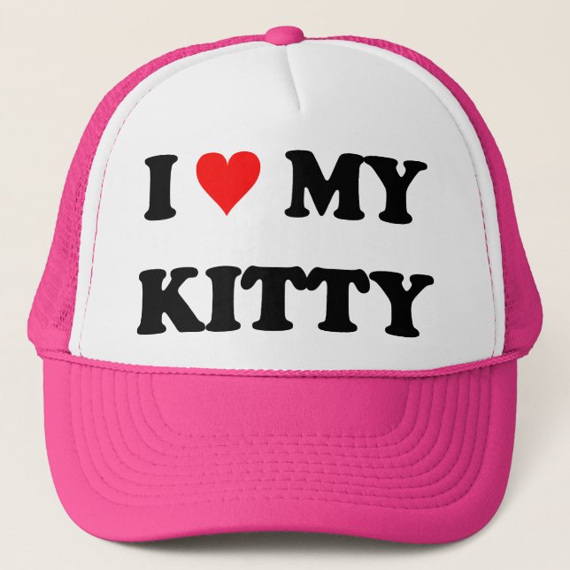 Gorra De Camionero Amo Mi Gatito (Anverso)