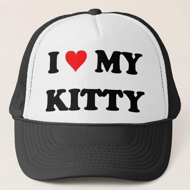 Gorra De Camionero Amo Mi Gatito (Anverso)