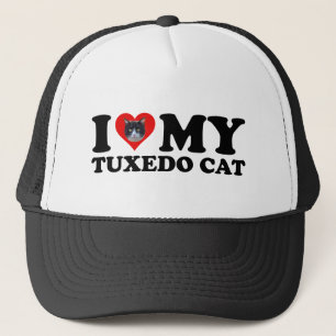 Gorra De Camionero Amo Mi Gato De Tuxedo