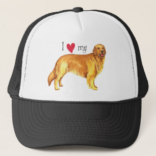 Gorra De Camionero Amo mi golden retriever