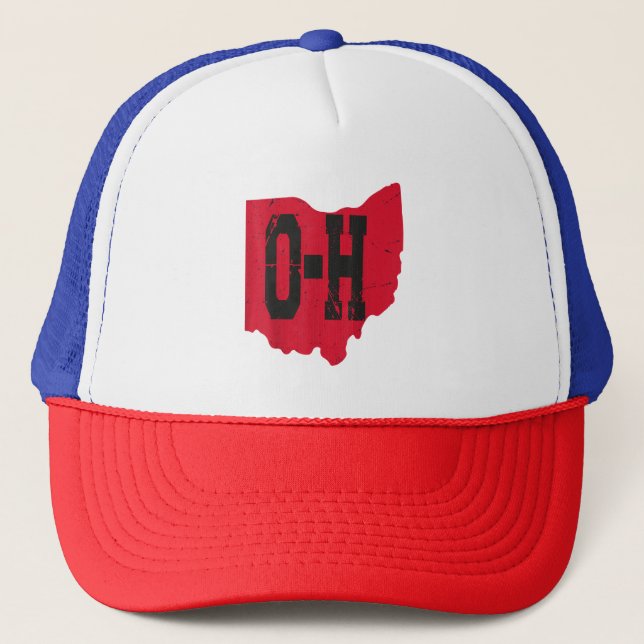 Gorra De Camionero Amo Mi Guión Hogar Ohio Buckeye State (Anverso)