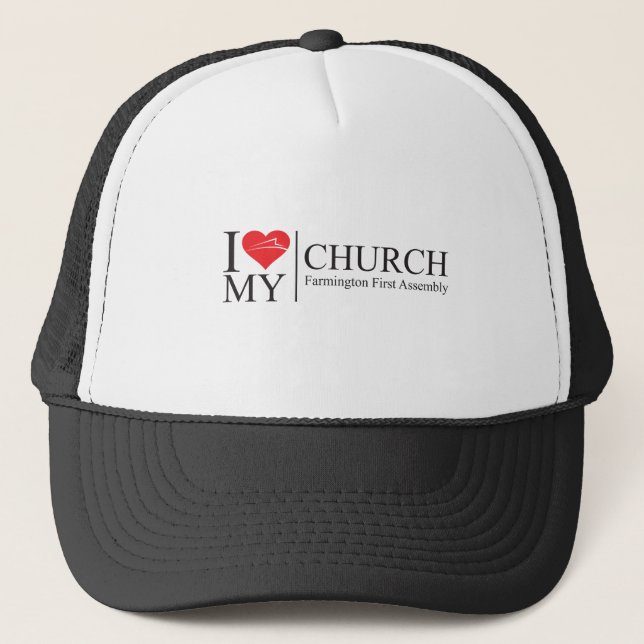 Gorra De Camionero Amo mi iglesia (Anverso)