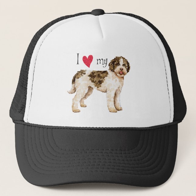 Gorra De Camionero Amo mi Lagotto (Anverso)