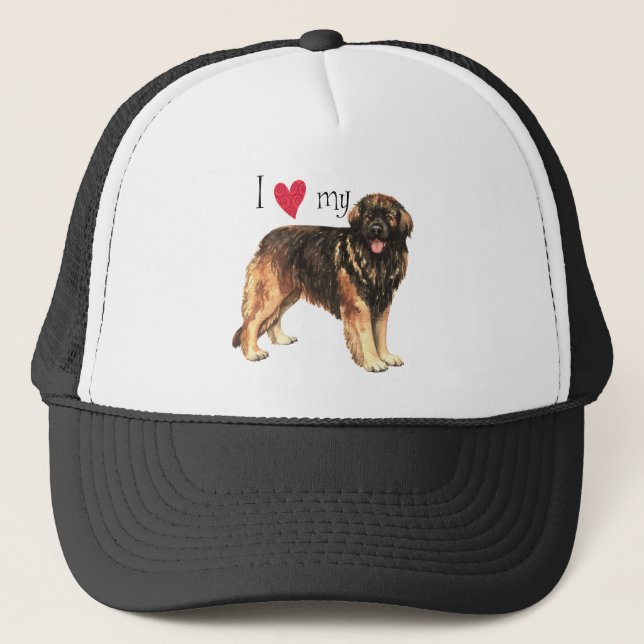Gorra De Camionero Amo mi Leonberger (Anverso)