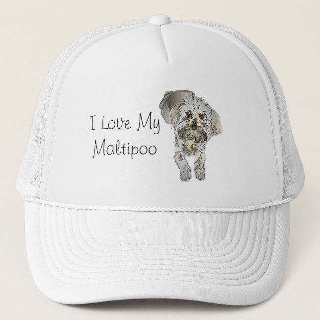 Gorra De Camionero Amo Mi Maltipoo (Anverso)