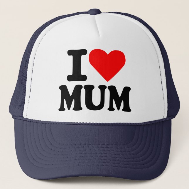 Gorra De Camionero Amo mi mamá (Anverso)