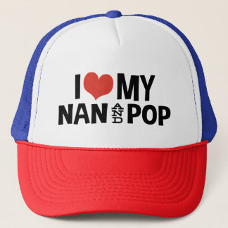 Gorra De Camionero Amo mi Nan y mi Pop