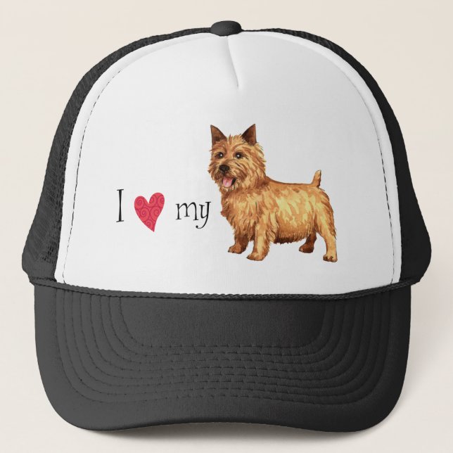 Gorra De Camionero Amo mi Norwich Terrier (Anverso)