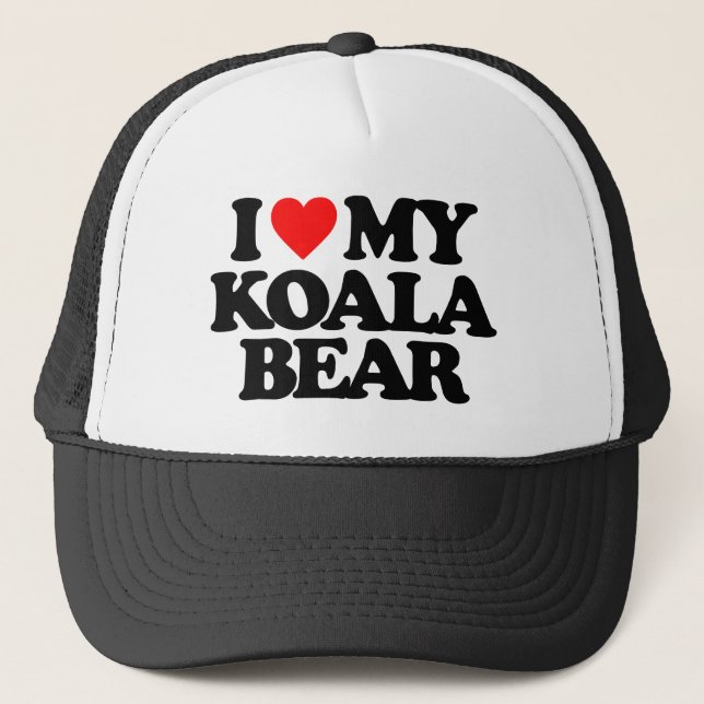 GORRA DE CAMIONERO AMO MI OSO DE KOALA (Anverso)