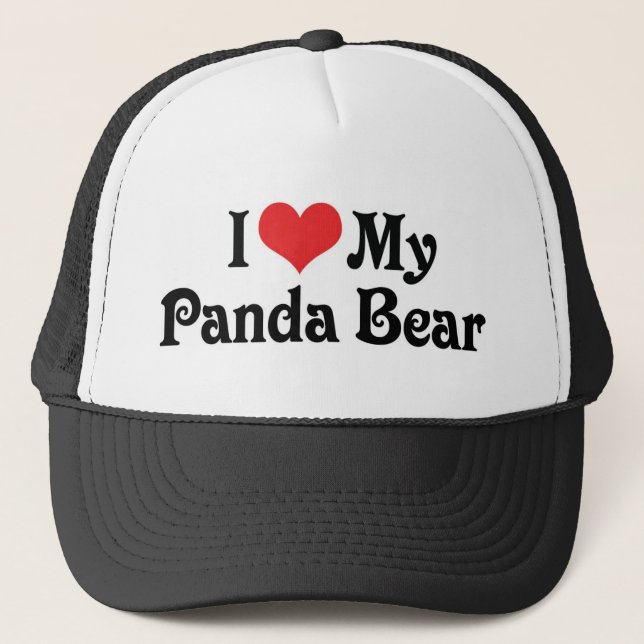 Gorra De Camionero Amo Mi Oso Panda (Anverso)