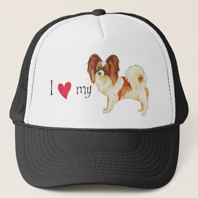 Gorra De Camionero Amo mi Papillon (Anverso)