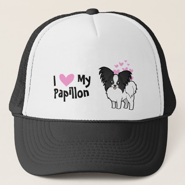 Gorra De Camionero Amo mi Papillon (Anverso)