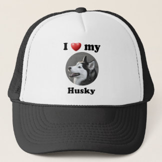 Gorra De Camionero Amo mi perro esquimal