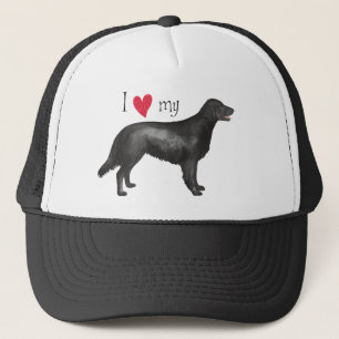 Gorra De Camionero Amo mi perro perdiguero Plano-Revestido