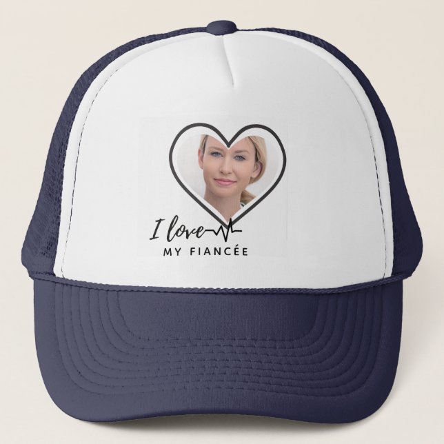 Gorra De Camionero Amo Mi prometida - Mejor Amigo Personalizado (Anverso)