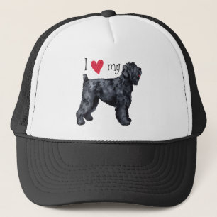 Gorra De Camionero Amo mi ruso negro Terrier
