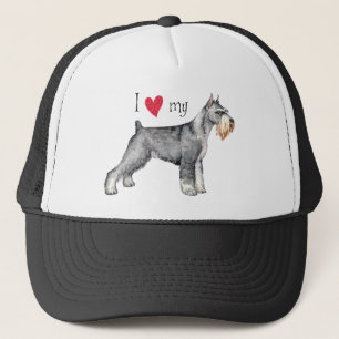 Gorra De Camionero Amo mi Schnauzer estándar