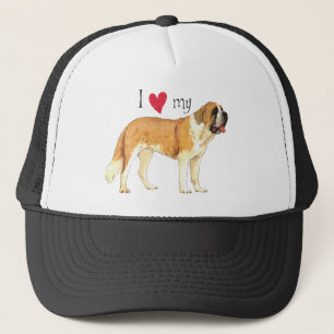 Gorra De Camionero Amo mi St. Bernard