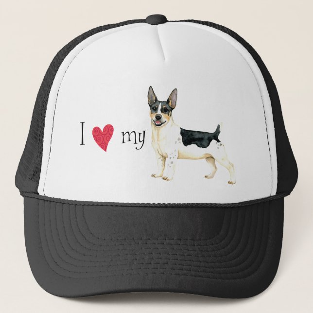 Gorra De Camionero Amo mi Teddy Roosevelt Terrier (Anverso)