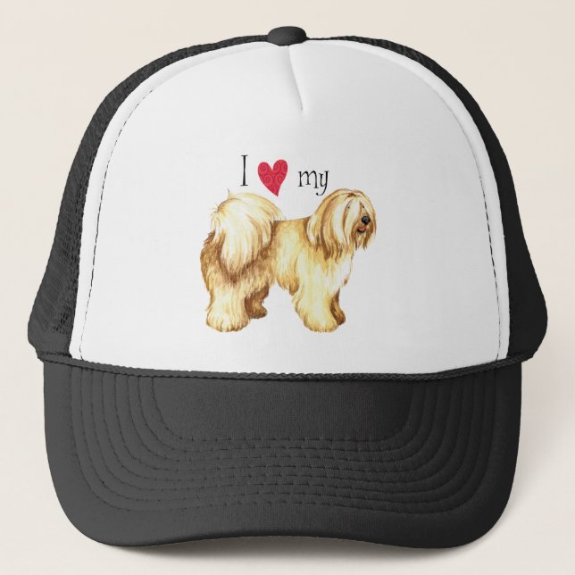 Gorra De Camionero Amo mi Terrier tibetano (Anverso)
