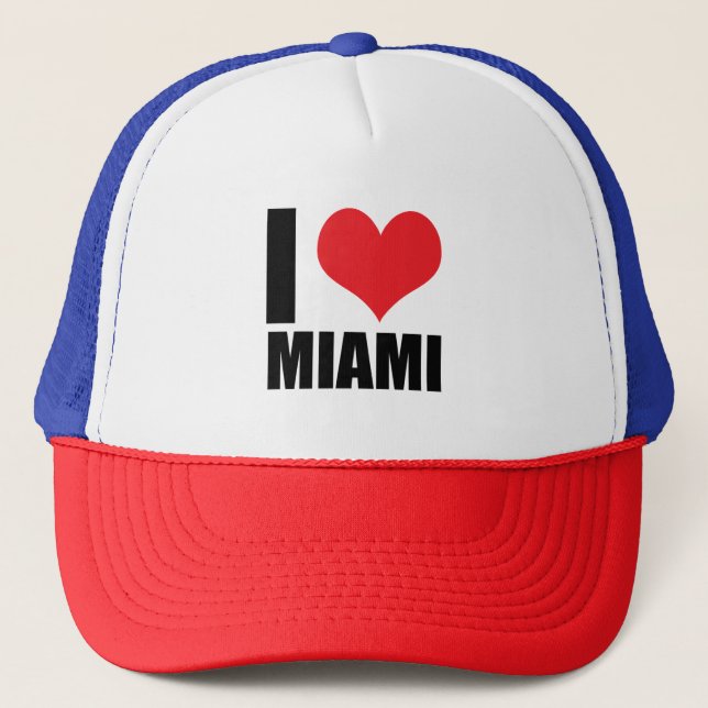 Gorra De Camionero Amo Miami (Anverso)