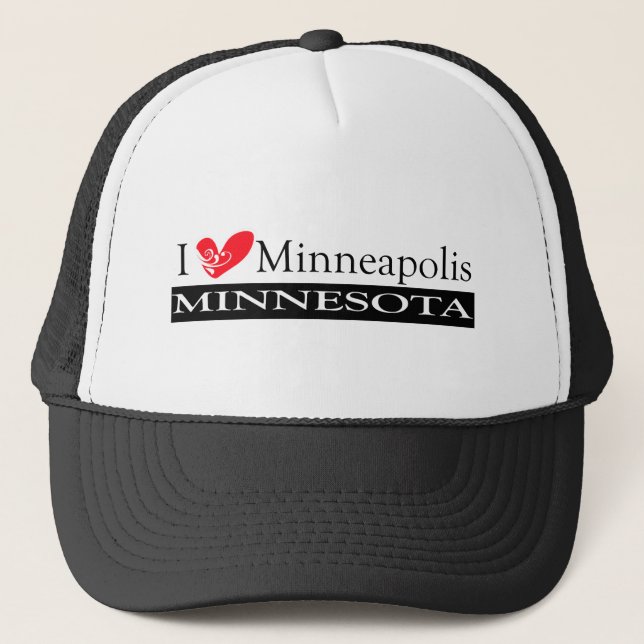 Gorra De Camionero Amo Minneapolis Minnesota (Anverso)