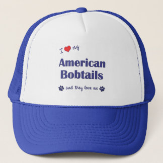 Gorra De Camionero Amo mis Bobtails americanos (los gatos múltiples)