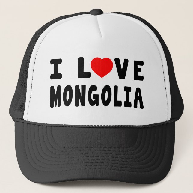 Gorra De Camionero Amo Mongolia (Anverso)