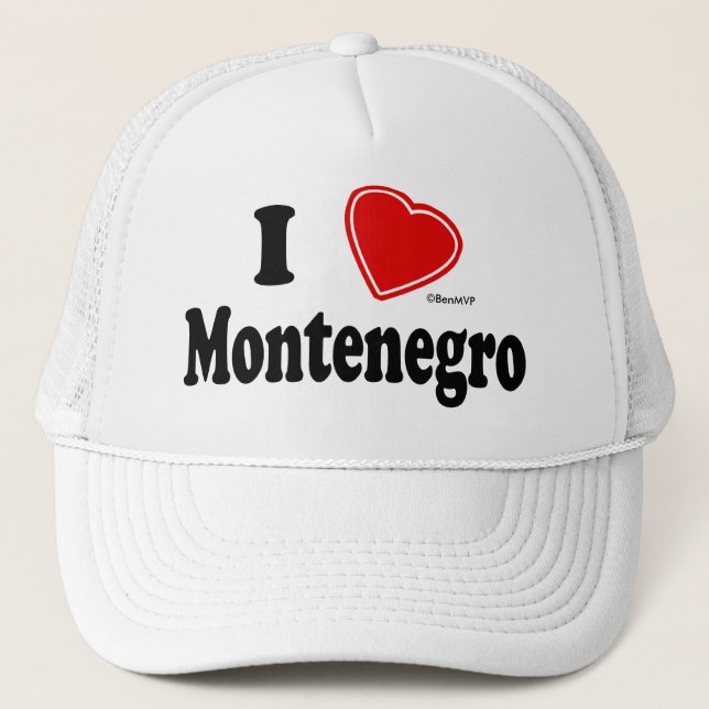 Gorra De Camionero Amo Montenegro (Anverso)