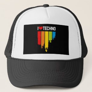 Gorra De Camionero Amo música del techno