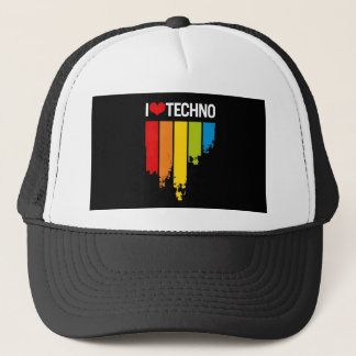Gorra De Camionero Amo música del techno