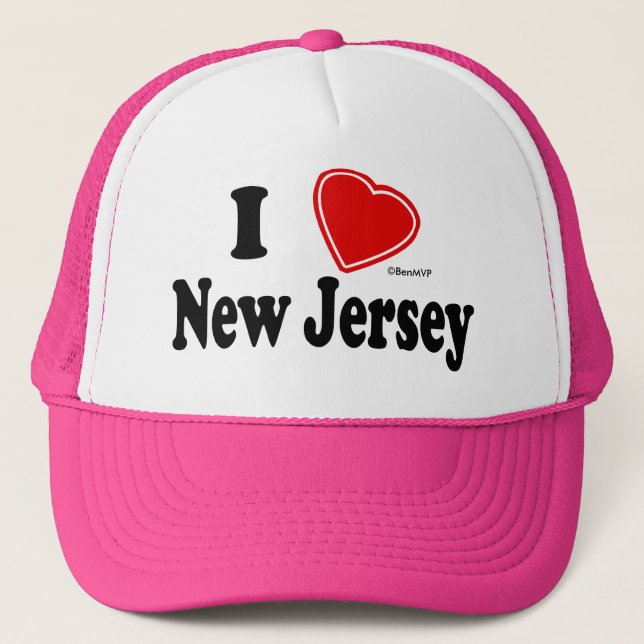 Gorra De Camionero Amo New Jersey (Anverso)