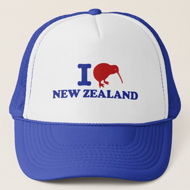 Gorra De Camionero Amo Nueva Zelanda (Anverso)
