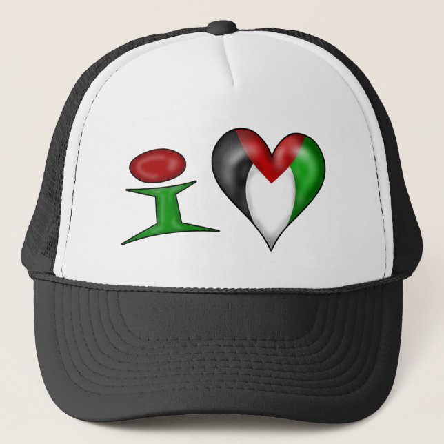 Gorra De Camionero Amo Palestina (Anverso)