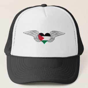 Gorra De Camionero Amo Palestina - alas