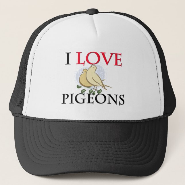 Gorra De Camionero Amo palomas (Anverso)