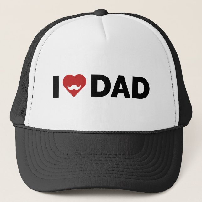 Gorra De Camionero Amo Papá (Anverso)