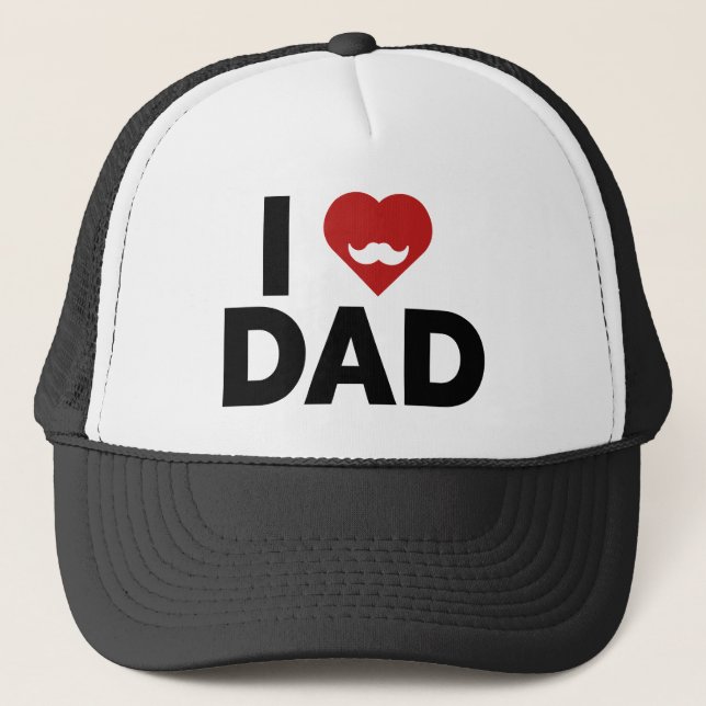 Gorra De Camionero Amo Papá (Anverso)