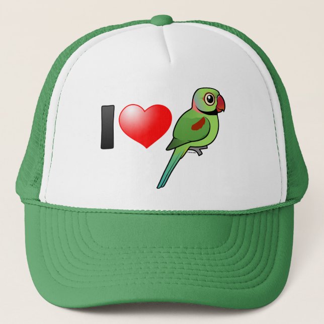 Gorra De Camionero Amo Parakeets del Alexandrine (Anverso)
