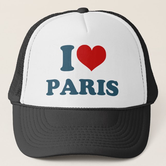 Gorra De Camionero Amo París (Anverso)
