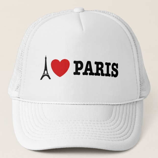 Gorra De Camionero Amo París (Anverso)