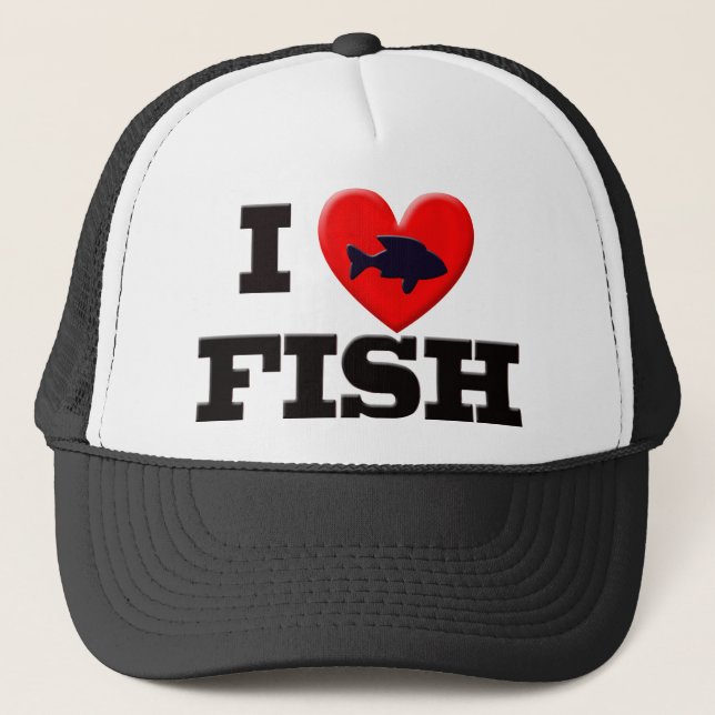 GORRA DE CAMIONERO AMO PESCADOS (Anverso)